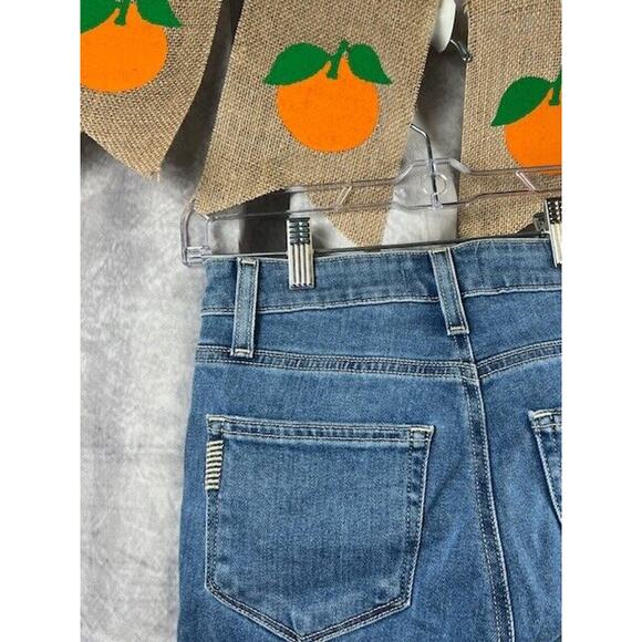 New Sz 25 Paige Flare Leg Blue Jeans Vintage Nordstrom y2k High Rise Bell Canyon - Picture 6 of 8